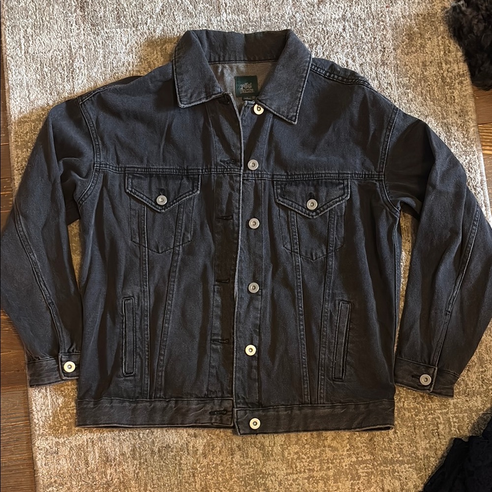 Oversized Wild Fable Charcoal Denim Jacket